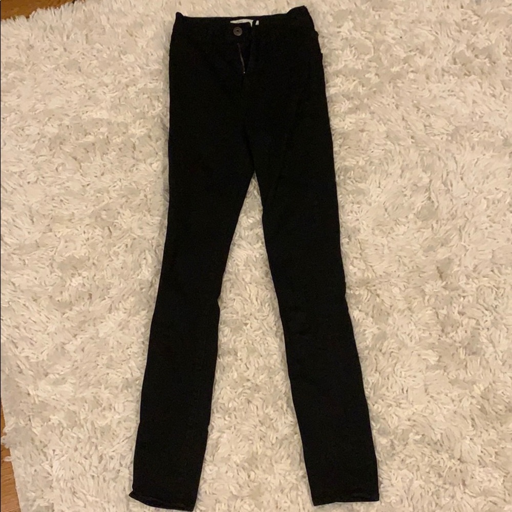 Abercrombie kids black skinny jeans